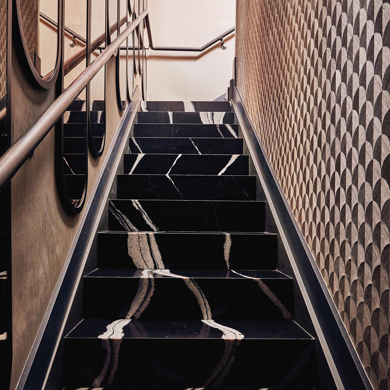 Cambria quartz staircase