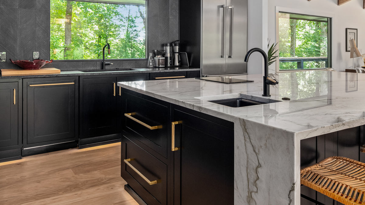 beautiful kitchen with showplace cabinetry