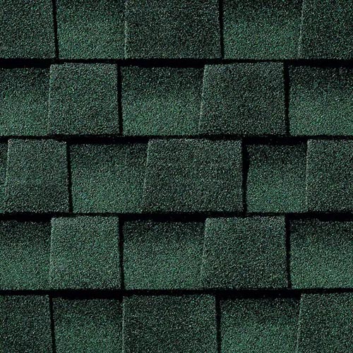 GAF HD hunter green shingles