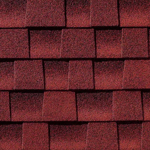 GAF HD patriot red shingles