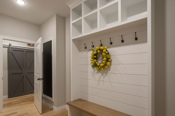 built-in wall storage using WindsorONE materials